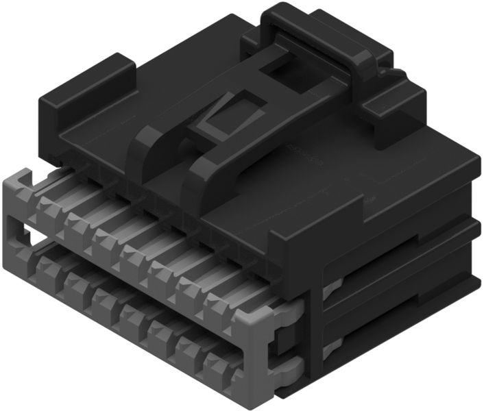 16 Way F OCS 1.5 Unsealed Connector Black