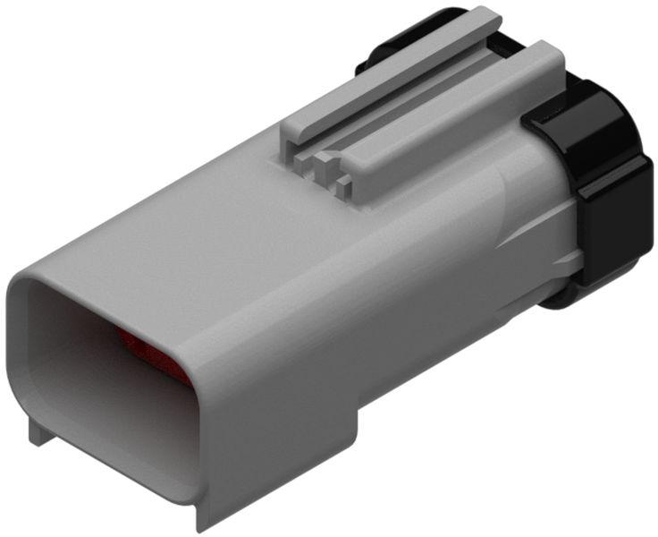 6 Way Male APEX 2.8 Sealed Connector Gray-Light