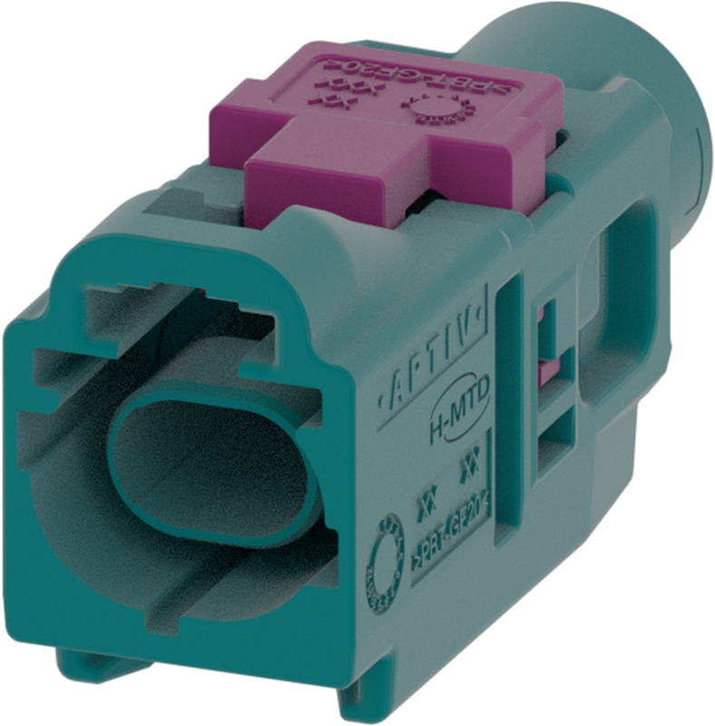 1 Port 1 Row Male H-MTD Water Blue Code Z