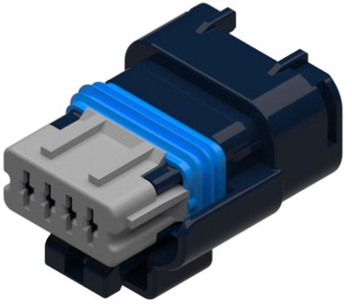 4 Way F 1.5 SICMA Mini Sealed Connector Gray