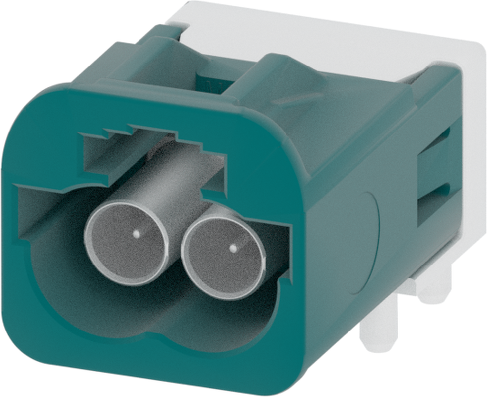 2 Port 1 Row MCA-B Male Mini Coax Water Blue Code Z