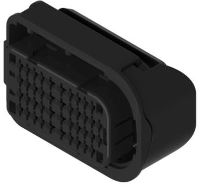 42 Way F Hybrid 1.5 2.8 SICMA Panel Through Unsealed Connector Black