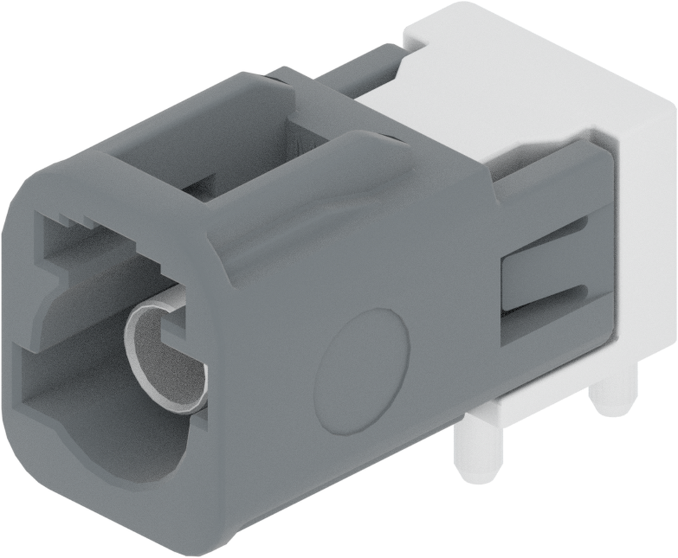 1 Port 1 Row MCA-B Male Mini Coax Platinum Grey Code G