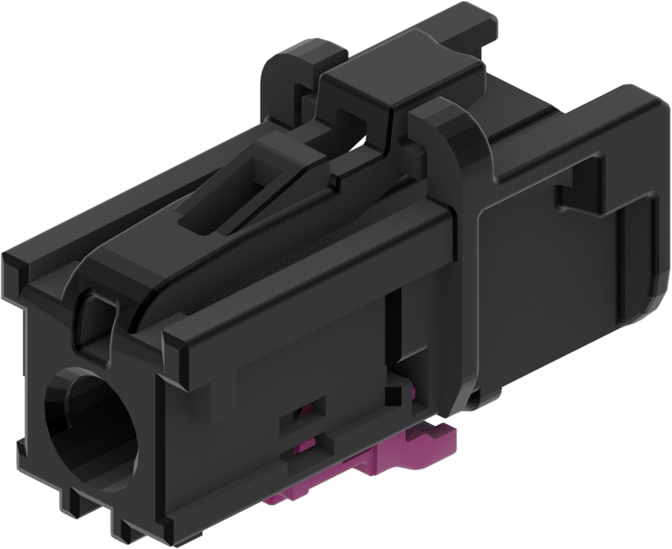 1 Port 1 Row MCA-A Female Mini Coax Black Code A