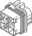 5 Way F MetriPack (M/P) 630 Sealed Connector Black