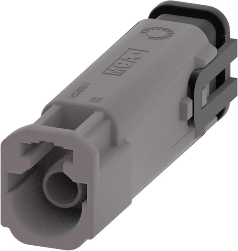 1 Port 1 Row MCA-B Male Mini Coax Platinum Grey Code G