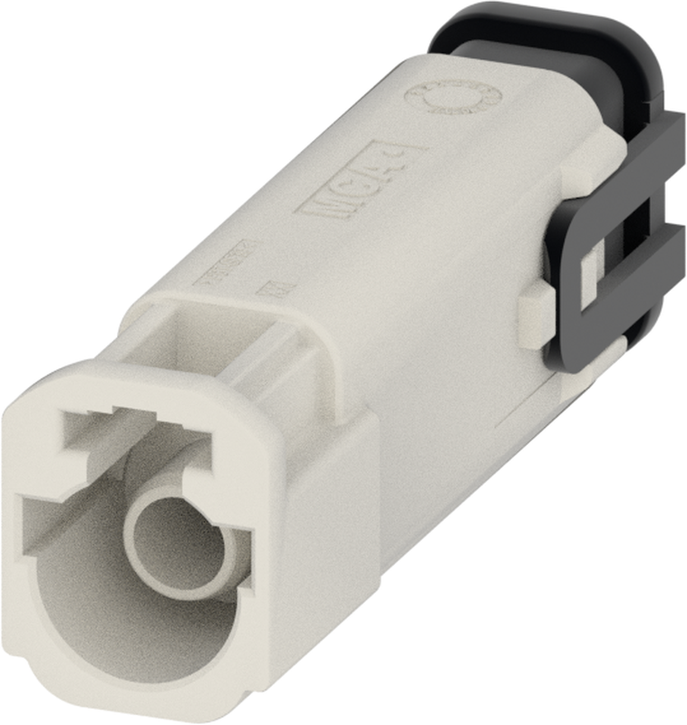 1 Port 1 Row MCA-B Male Mini Coax Cream White Code B