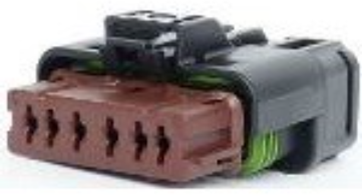 6 Way F BTS 1.5 Sealed Connector Black