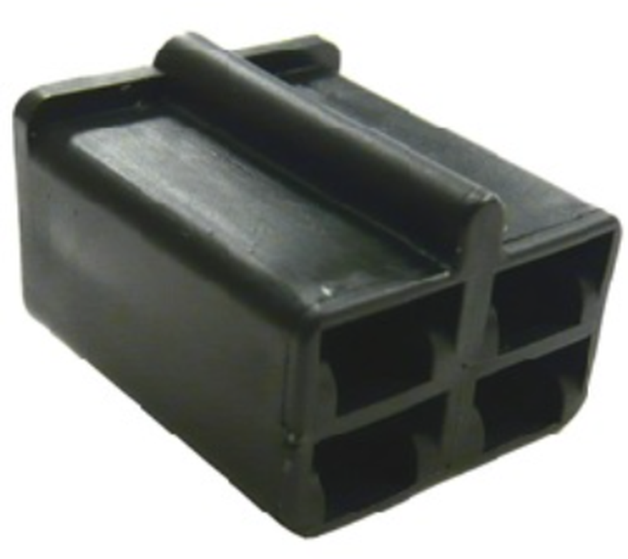 4 Way F 56 SERIES 6.3 Unsealed Connector Black