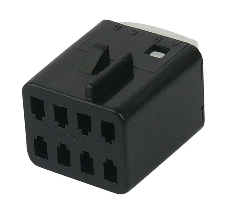 8 Way 1.5 MetriPack (M/P) Unsealed Connector Black