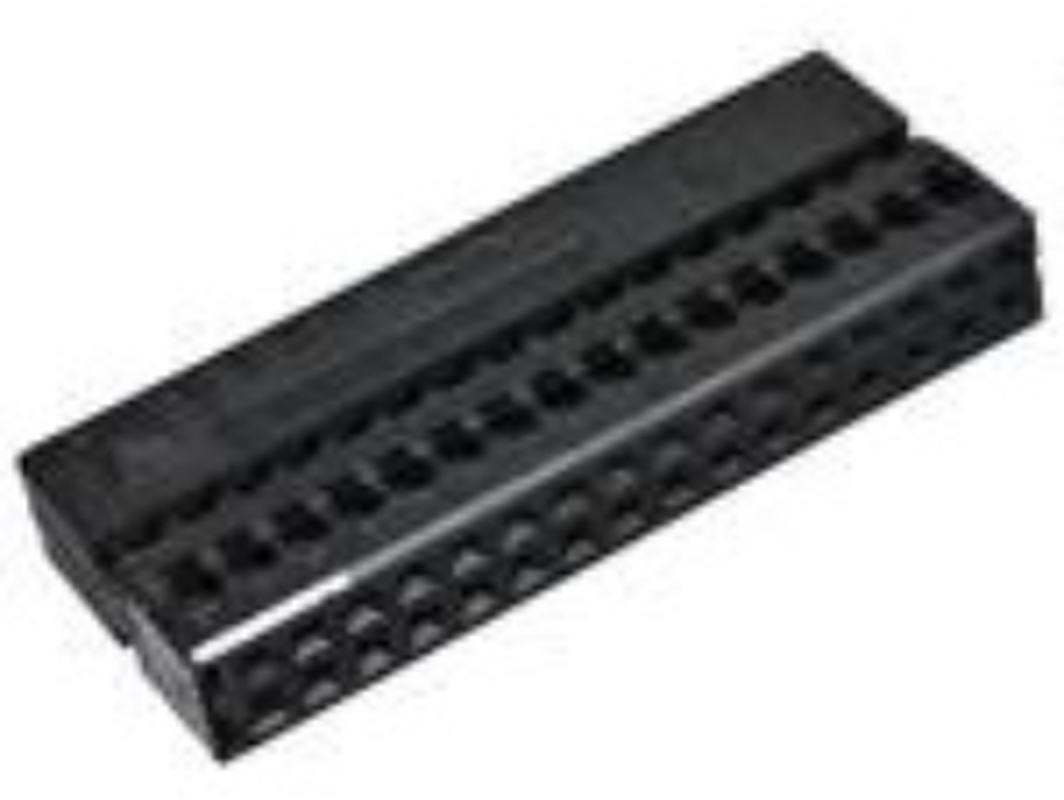 32 Way F MTS 0.64 Unsealed Connector Black
