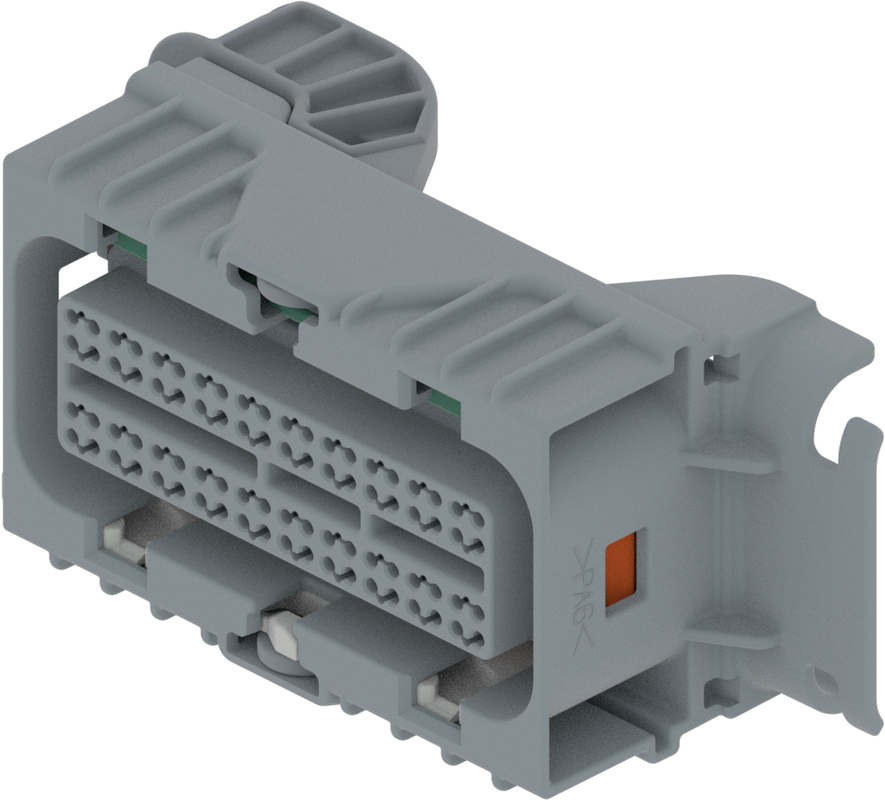 80 Way Female MICRO 64 Sealed Connector Grey