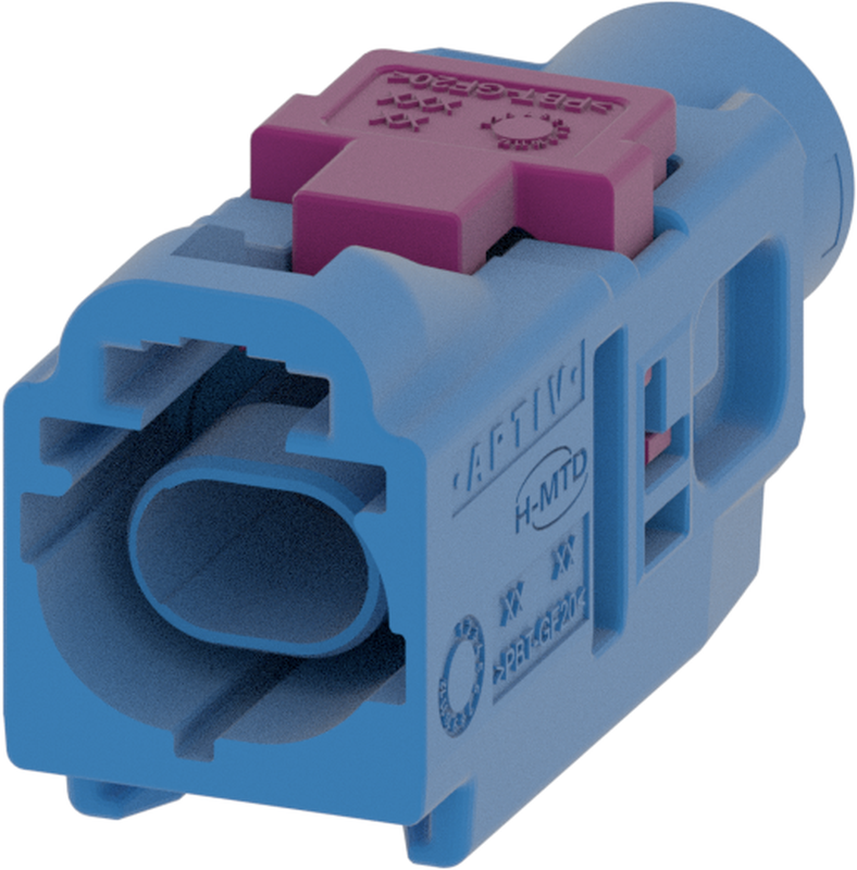 1 Port 1 Row Male H-MTD Blue Code C