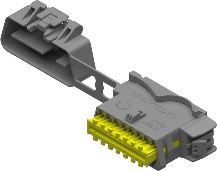 16 Way F 1.5 SICMA On-Board Diagnostic Connector Gray