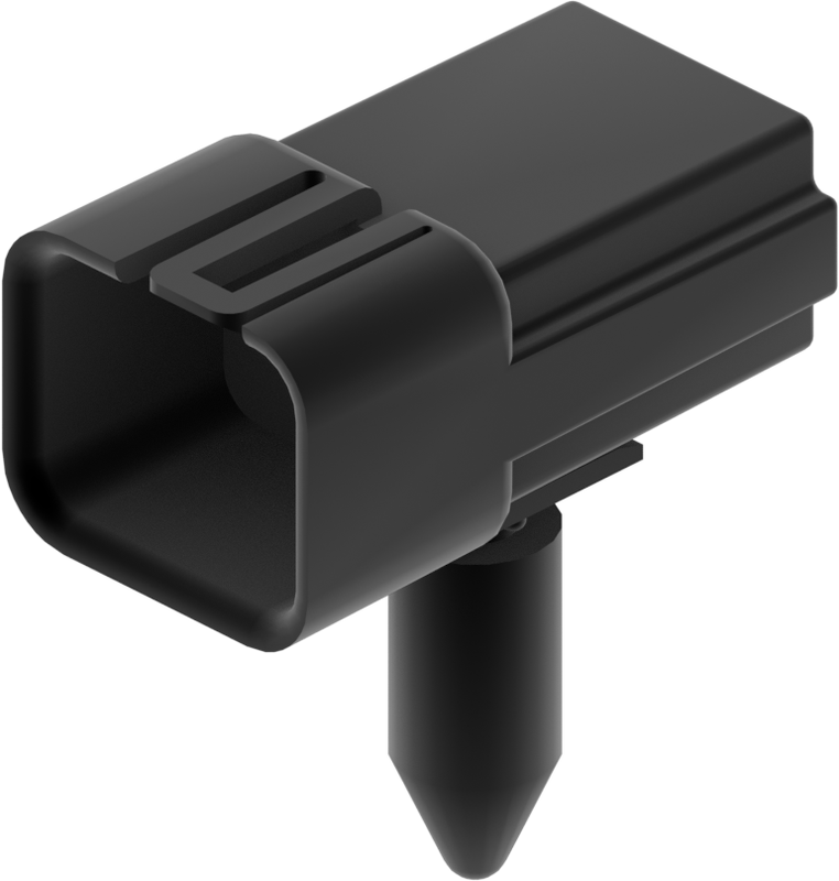 8 Way M MetriPack (M/P) 1.5 Unsealed Connector Black