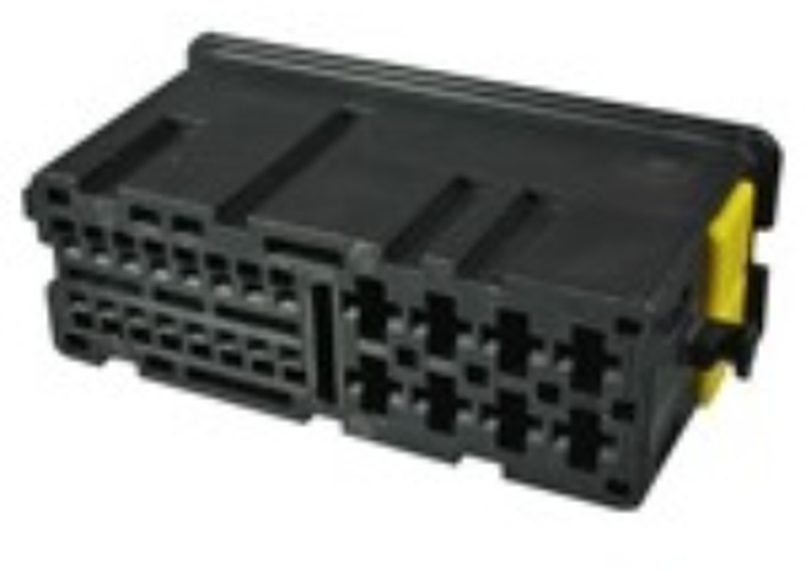 24 Way F DCS-2 2.8 DUO-TWIN 0.64 Unsealed Connector Black