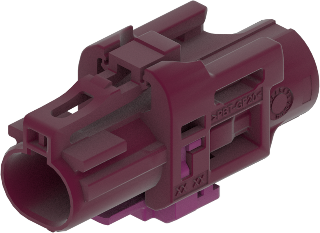 1 Port 1 Row Female H-MTD Violet Code D