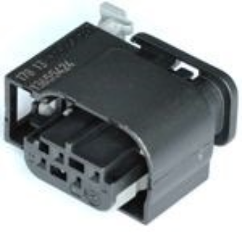 4 Way F MTS 0.64 Sealed Connector Black