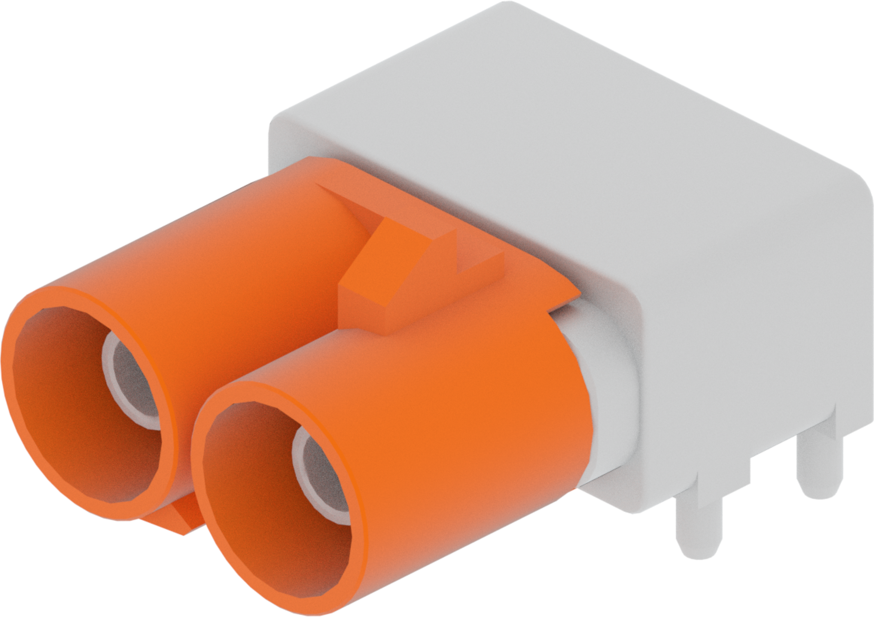 2 Port 1 Row Male Fakra Orange Light Code M