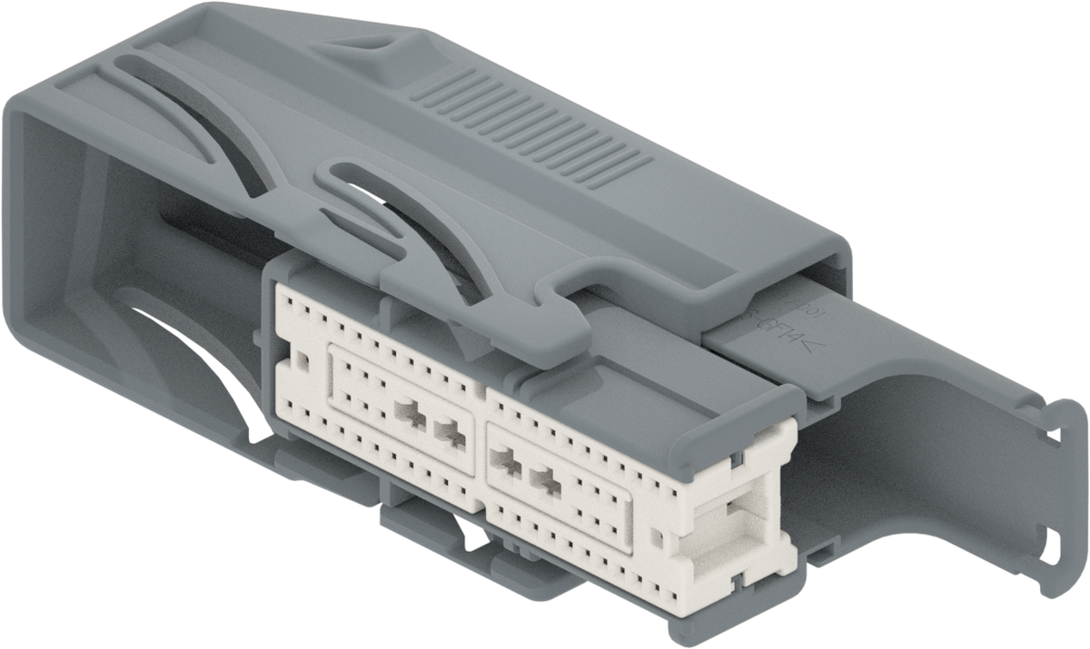 60 Way F 0.64 MQS MTS 2.8 MCP Unsealed Connector Gray