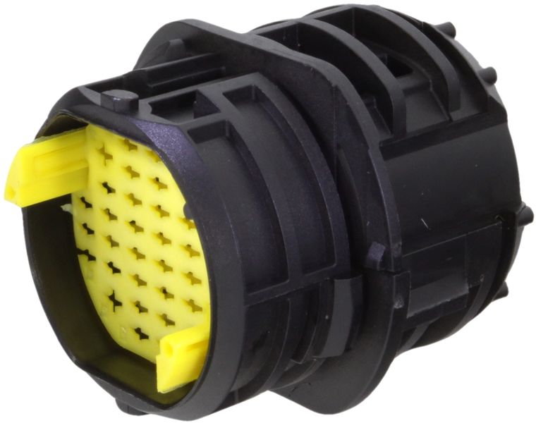 34 Way M Hybrid 1.5 2.8 SICMA Panel Through Sealed Connector Black