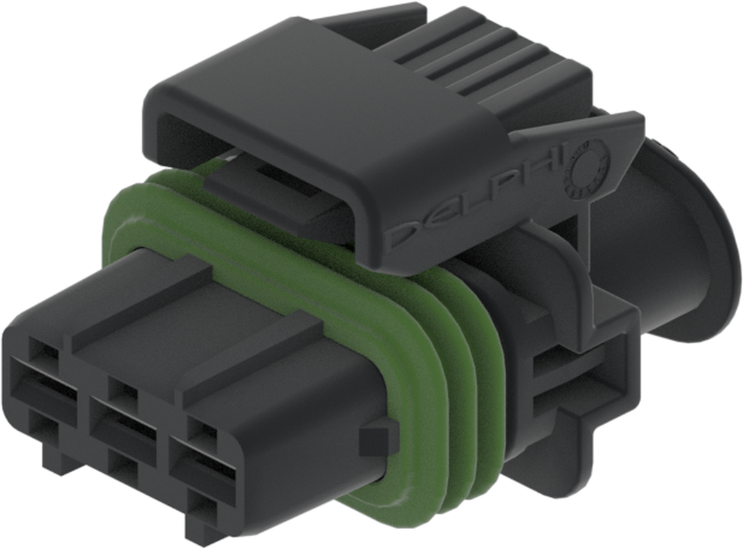 3 Way F ATS 2.8 Sealed Connector Black