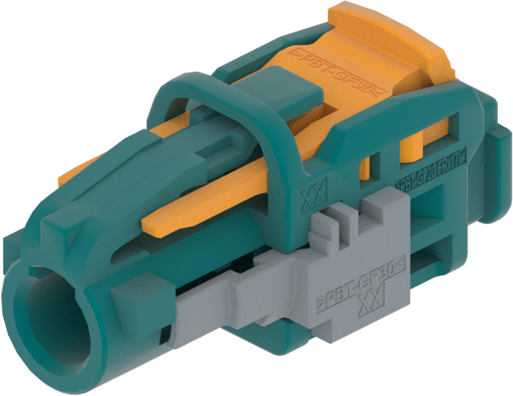 1 Port 1 Row MCA-B Female Mini Coax Water Blue Code Z