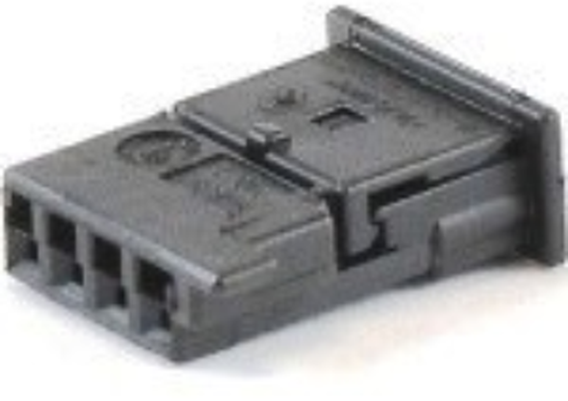 4 Way F MTS 0.64 Unsealed Connector Black