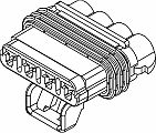 4 Way F MetriPack (M/P) 280 Sealed Connector Gray