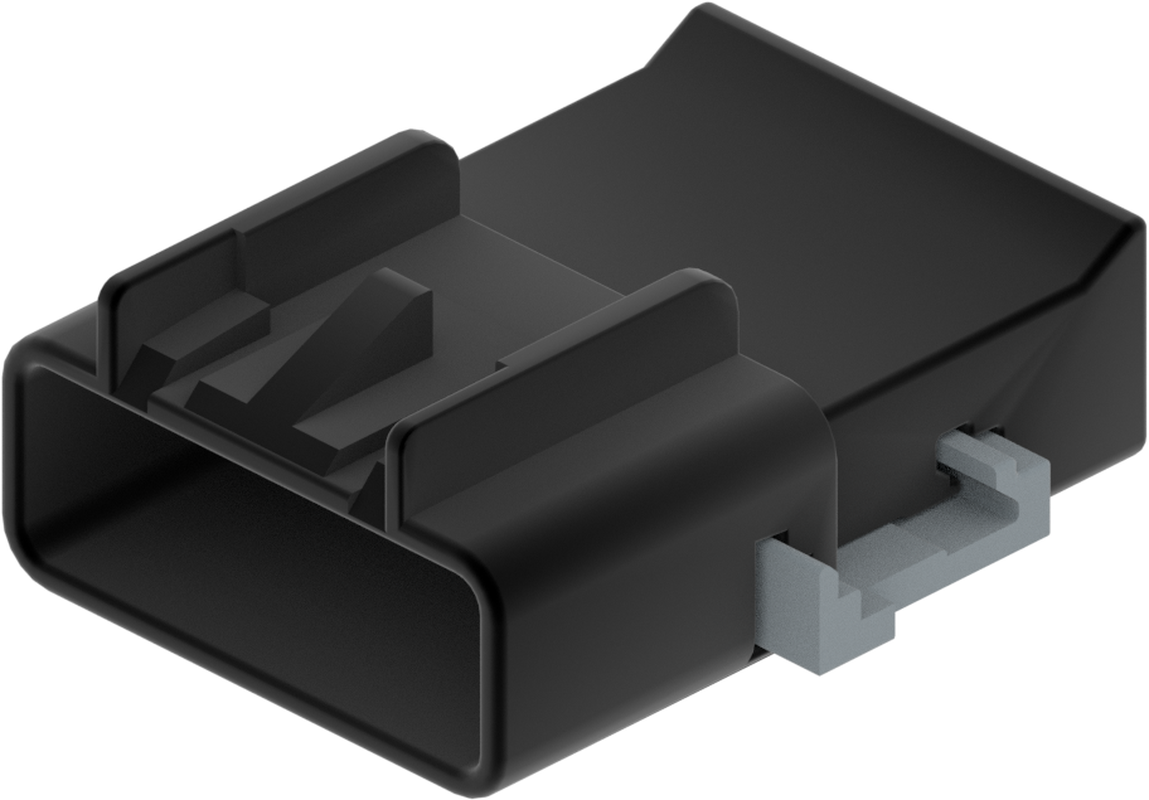 4 Way M GT 280 Unsealed Connector Black