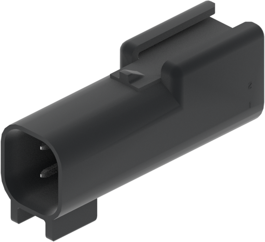 2 Way M OCS 1.5 Unsealed Connector Black
