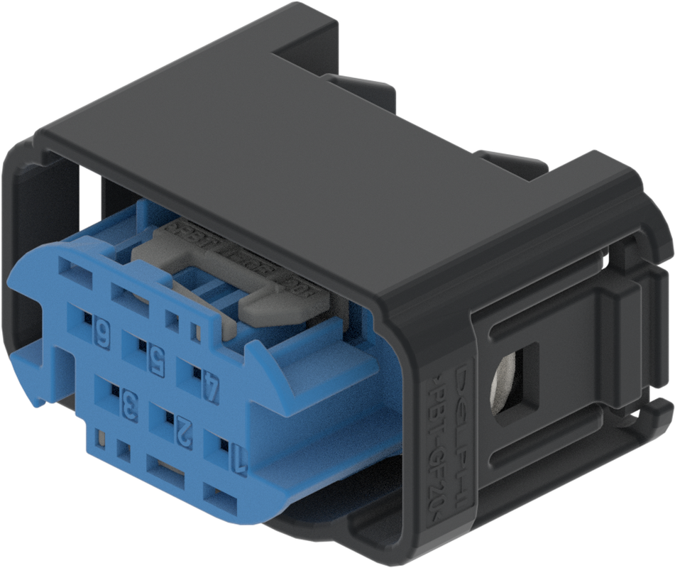 6 Way F MTS 0.64 Sealed Connector Blue