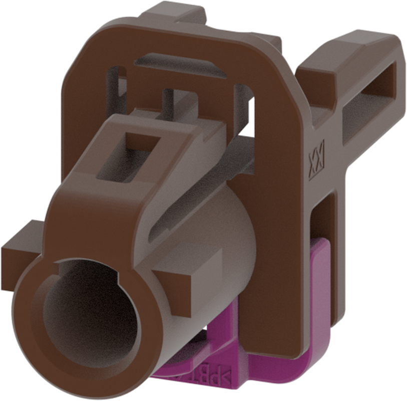 1 Port 1 Row MCA-B Female Mini Coax Nut Brown Code F