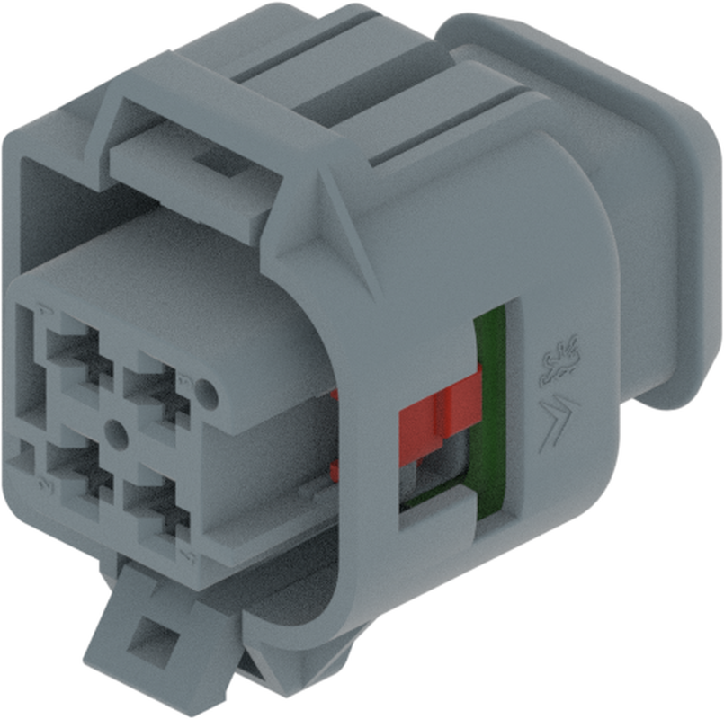 4 Way Female 2.8 TIMER Sealed Connector Grey
