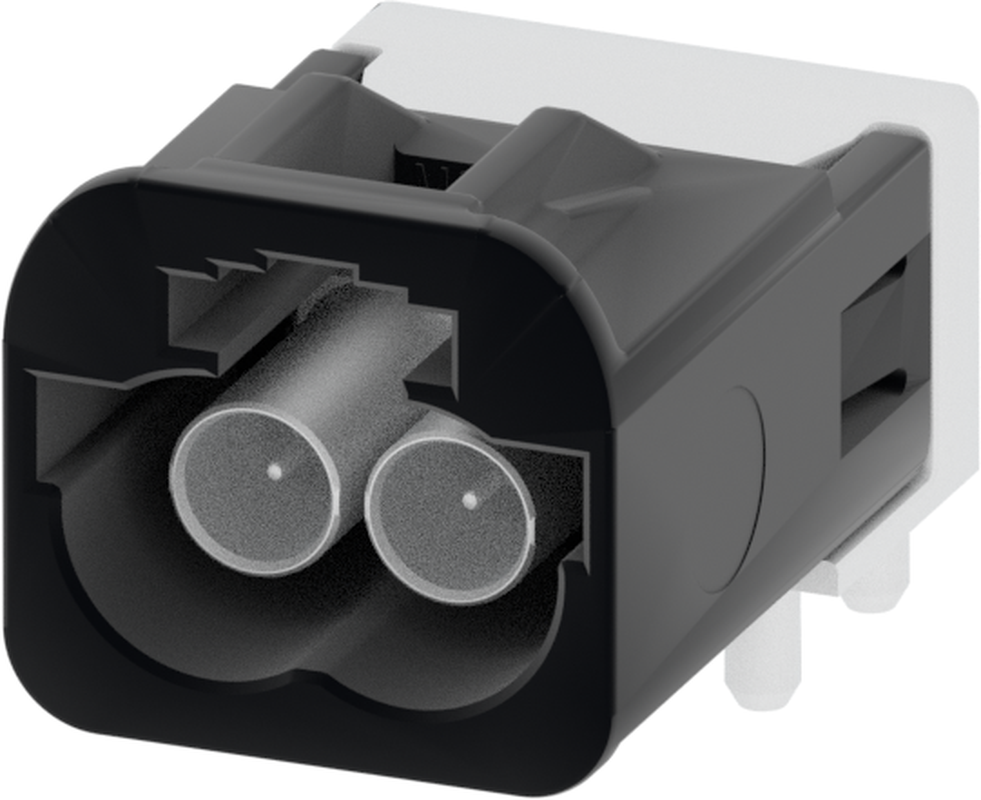 2 Port 1 Row MCA-B Male Mini Coax Jet Black Code A