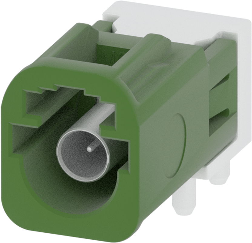 1 Port 1 Row MCA-B Male Mini Coax Leaf Green Code E