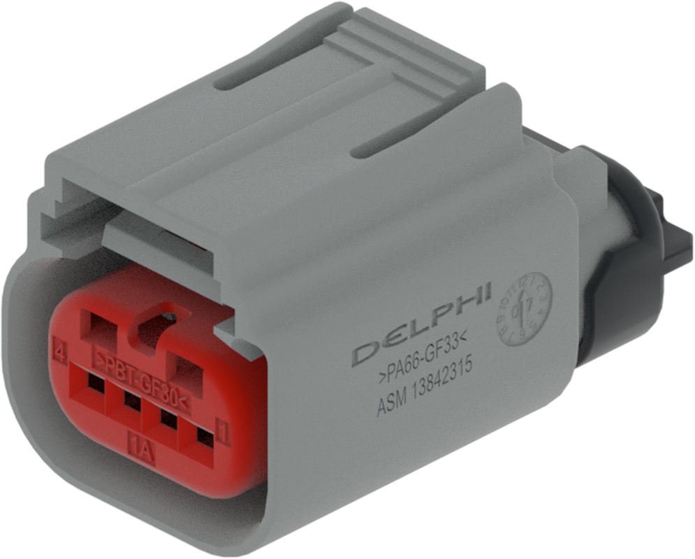 4 Way F 0.64 GET Sealed Connector Gray-Light