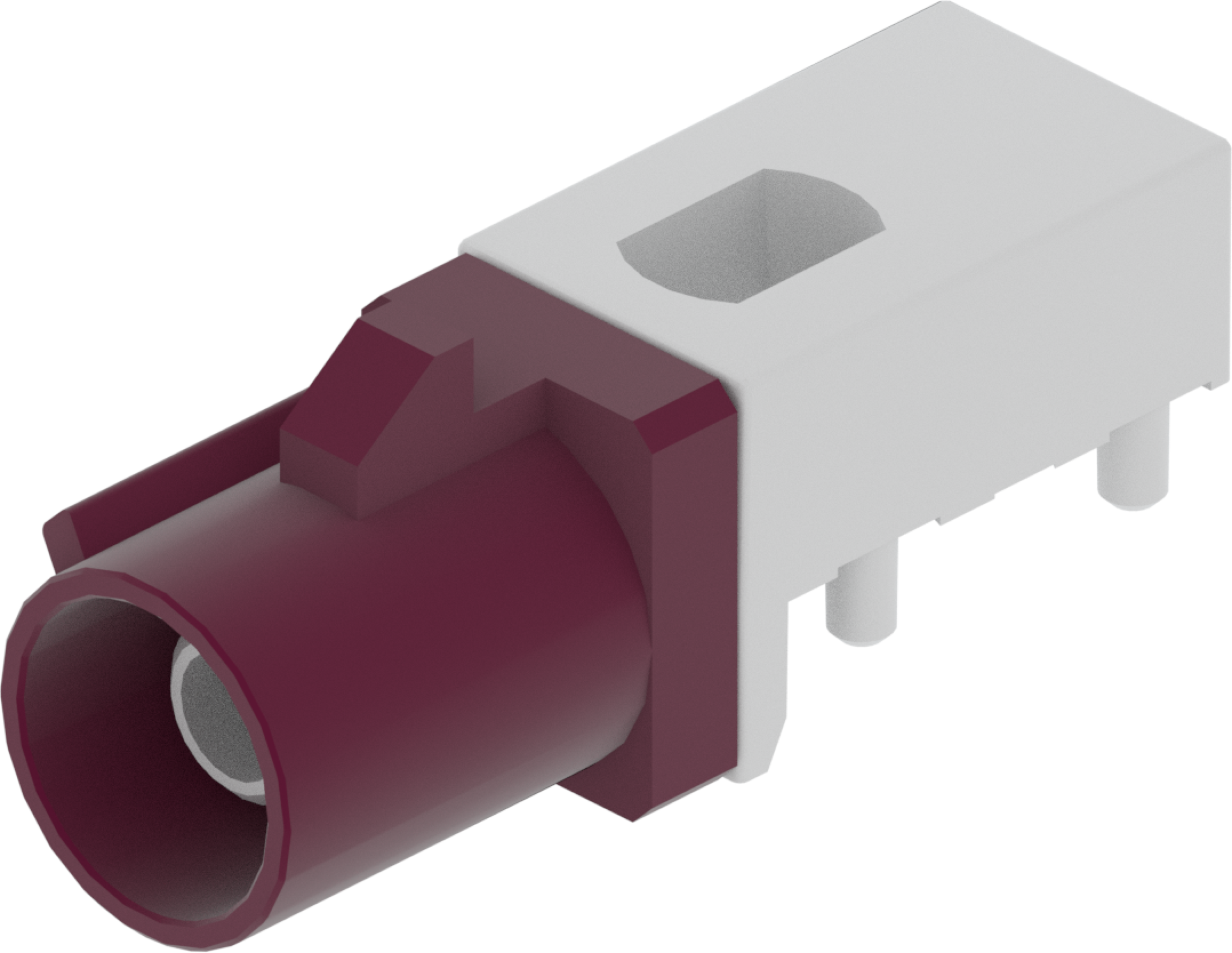 1 Port 1 Row Male Fakra Claret Voilet Code D