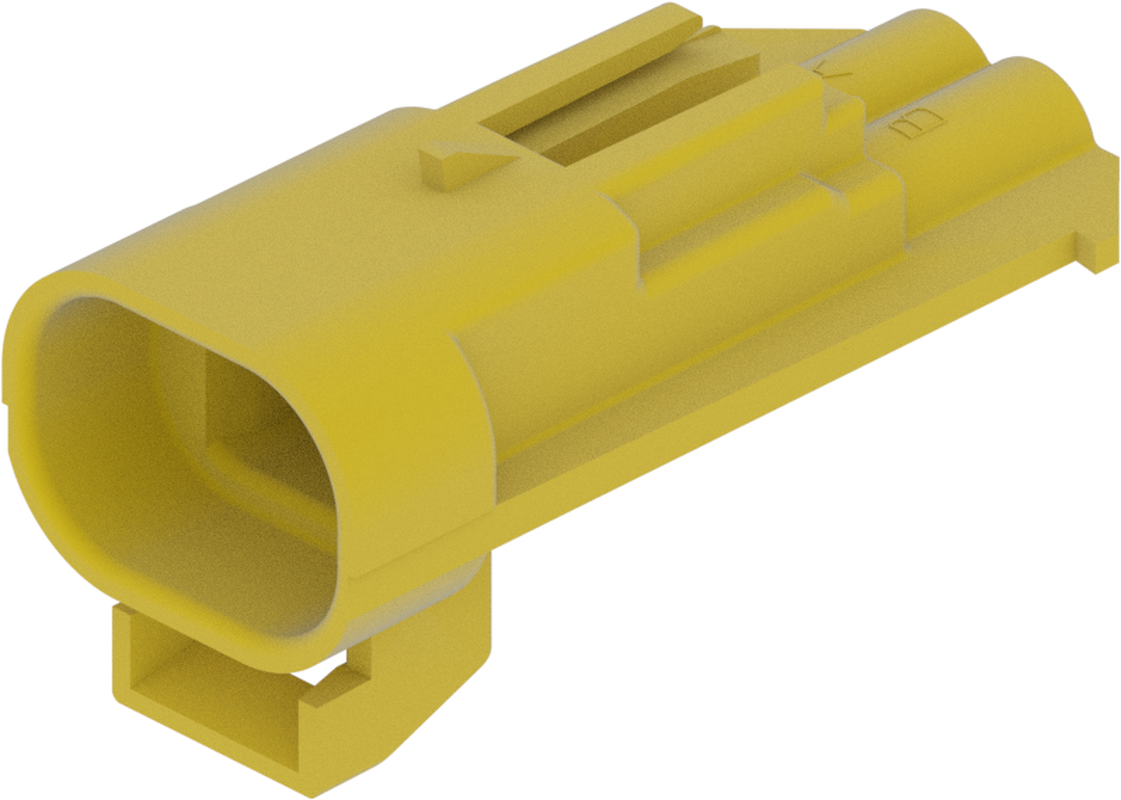 2 Way Male M/P 150 Sealed Connector Yellow