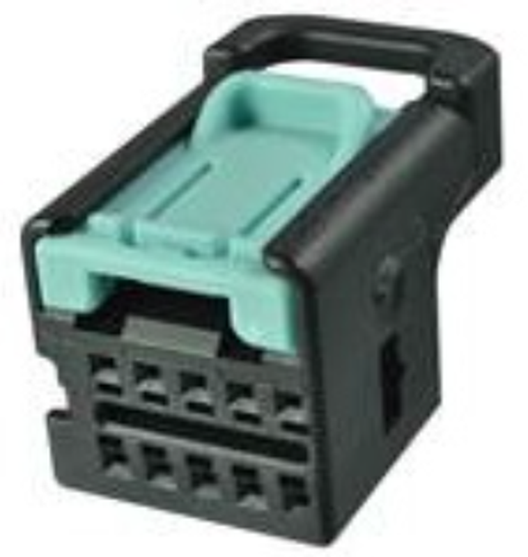 10 Way F DUO-TWIN 0.64 Unsealed Connector Black