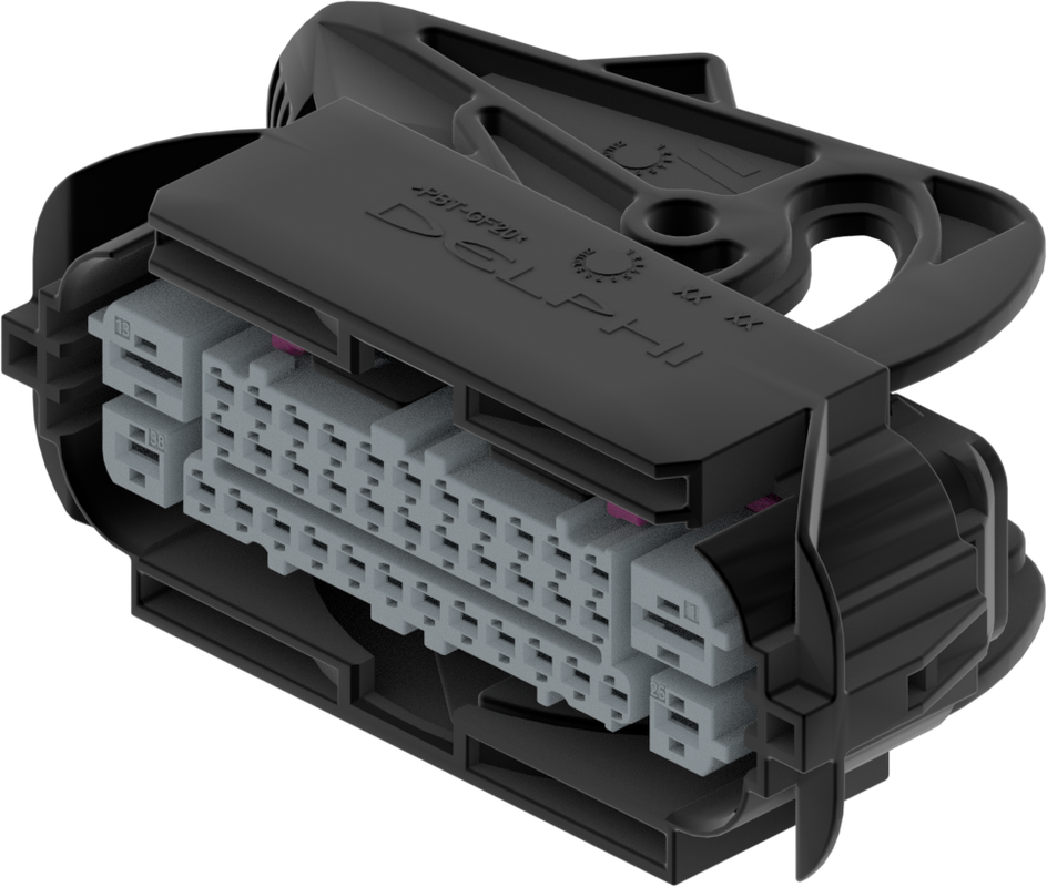 38 Way F 1.5 MCP 2.8 MCP 4.8 MCP Sealed Connector Black
