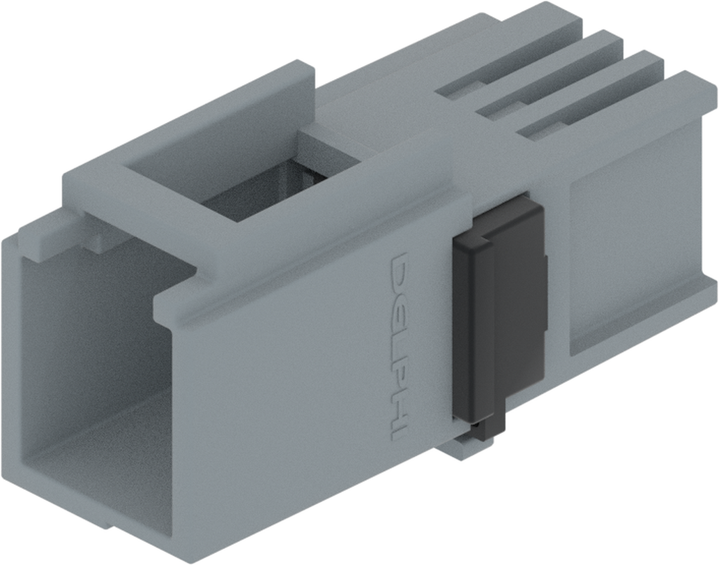 6 Way Male 0.64 Unsealed Connector Gray