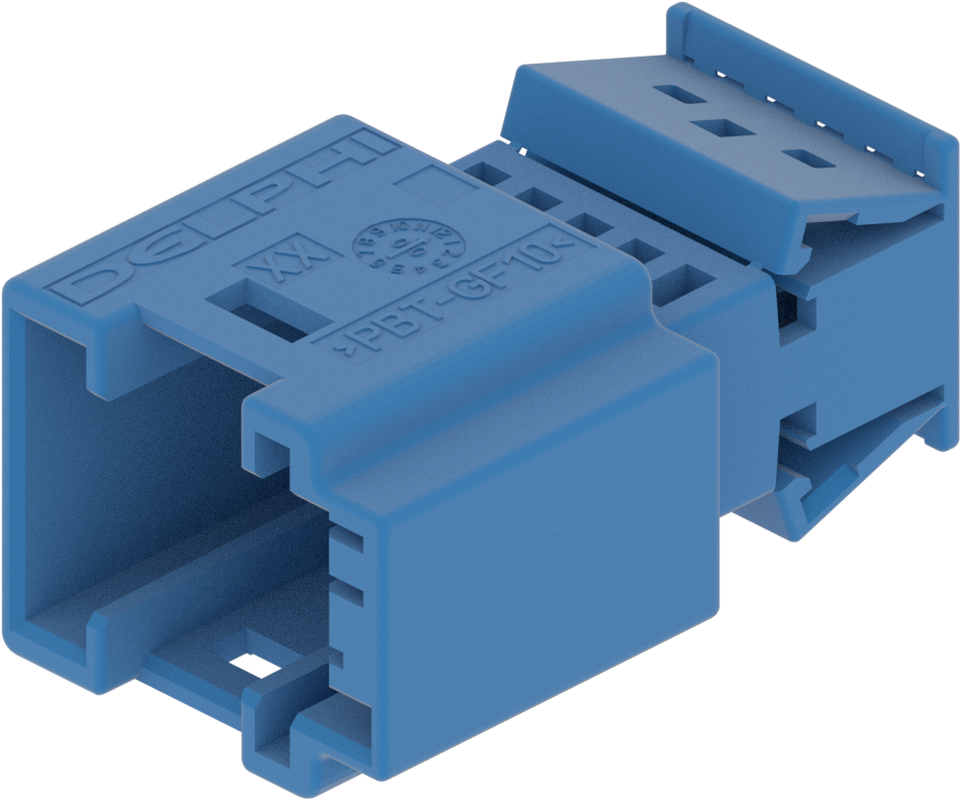 10 Way M MTS 0.64 Unsealed Connector Black