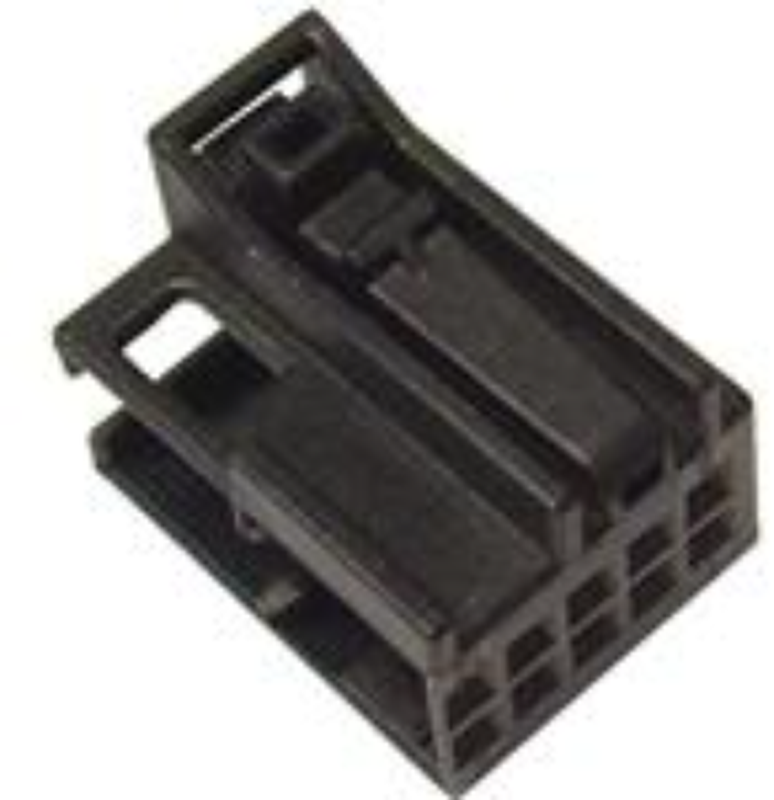 10 Way F MTS 0.64 Unsealed Connector Black