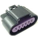 6 Way F GT 150 Sealed Connector Black