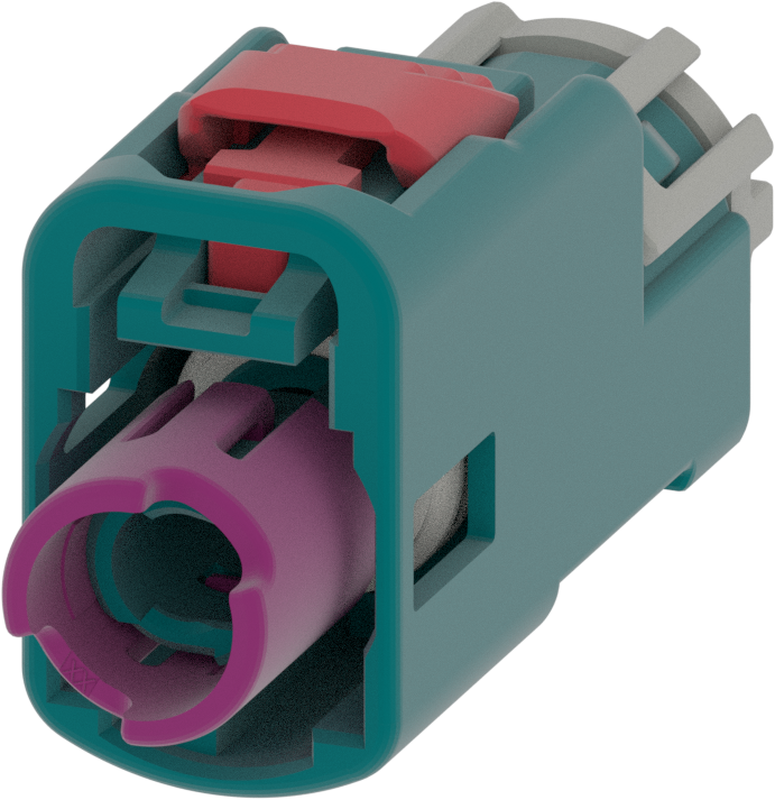 1 Port 1 Row MCA-A Female Mini Coax Water Blue Code Z