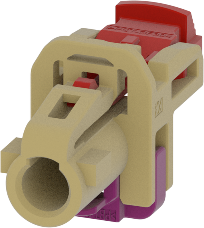 1 Port 1 Row MCA-B Female Mini Coax Beige Code J